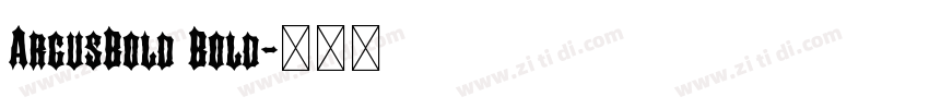ArgusBold Bold字体转换